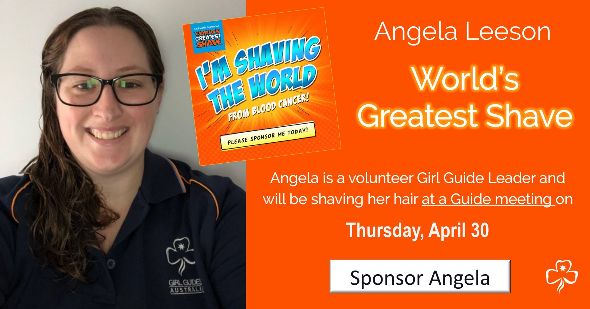 Angela Worlds Greatest Shave Donate Now scaled