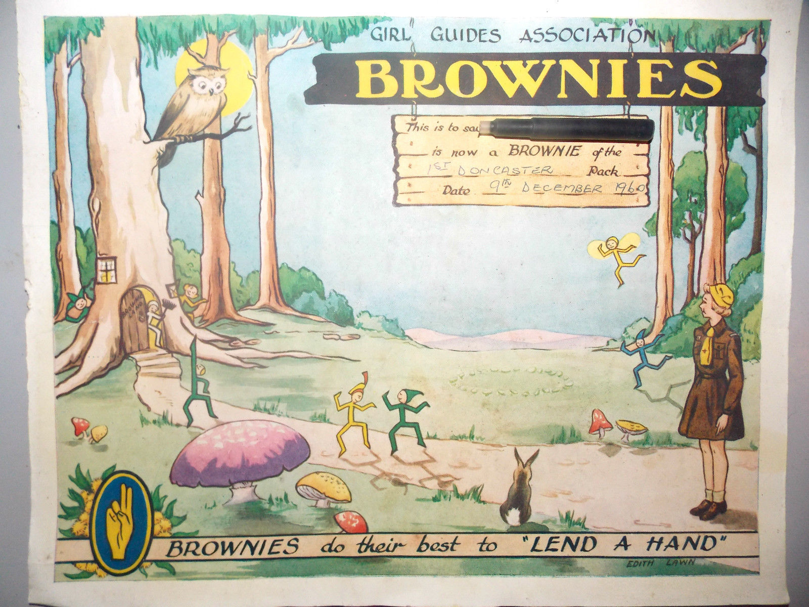 BrownieCertificate1960
