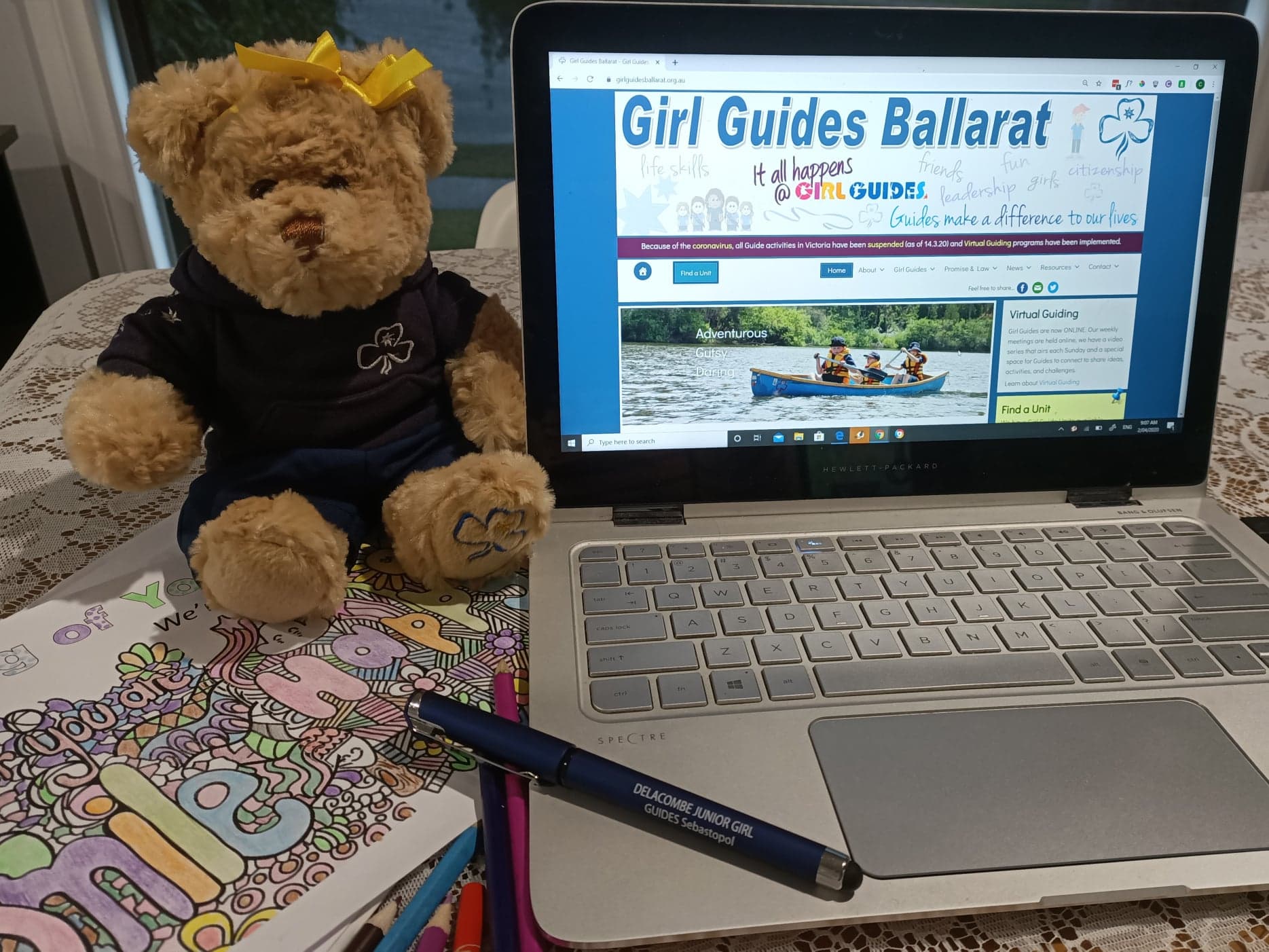 Girl Guides Ballarat virtual Guiding