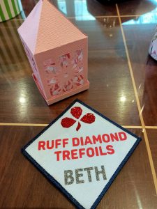 Ruff Diamond Trefoils craft session 3