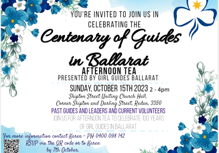 Girl Guides Ballarat Reunion Invitation 2023