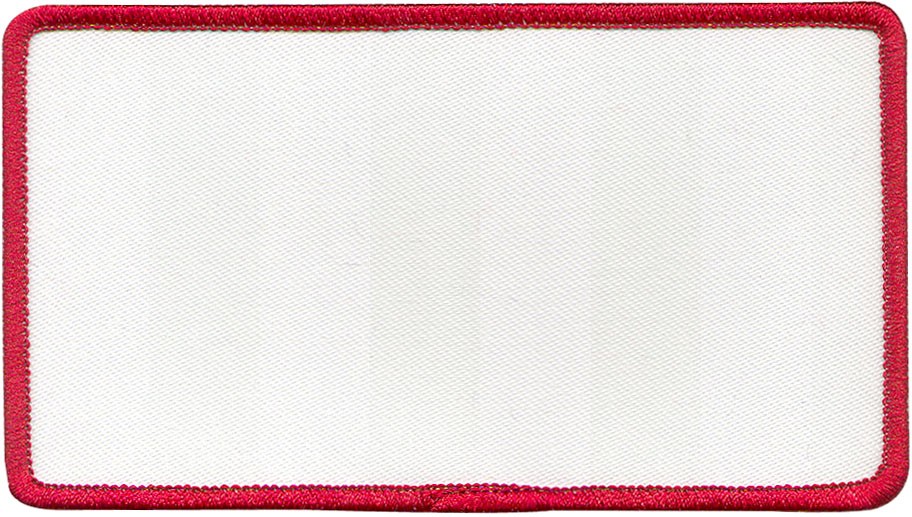 blank red badge
